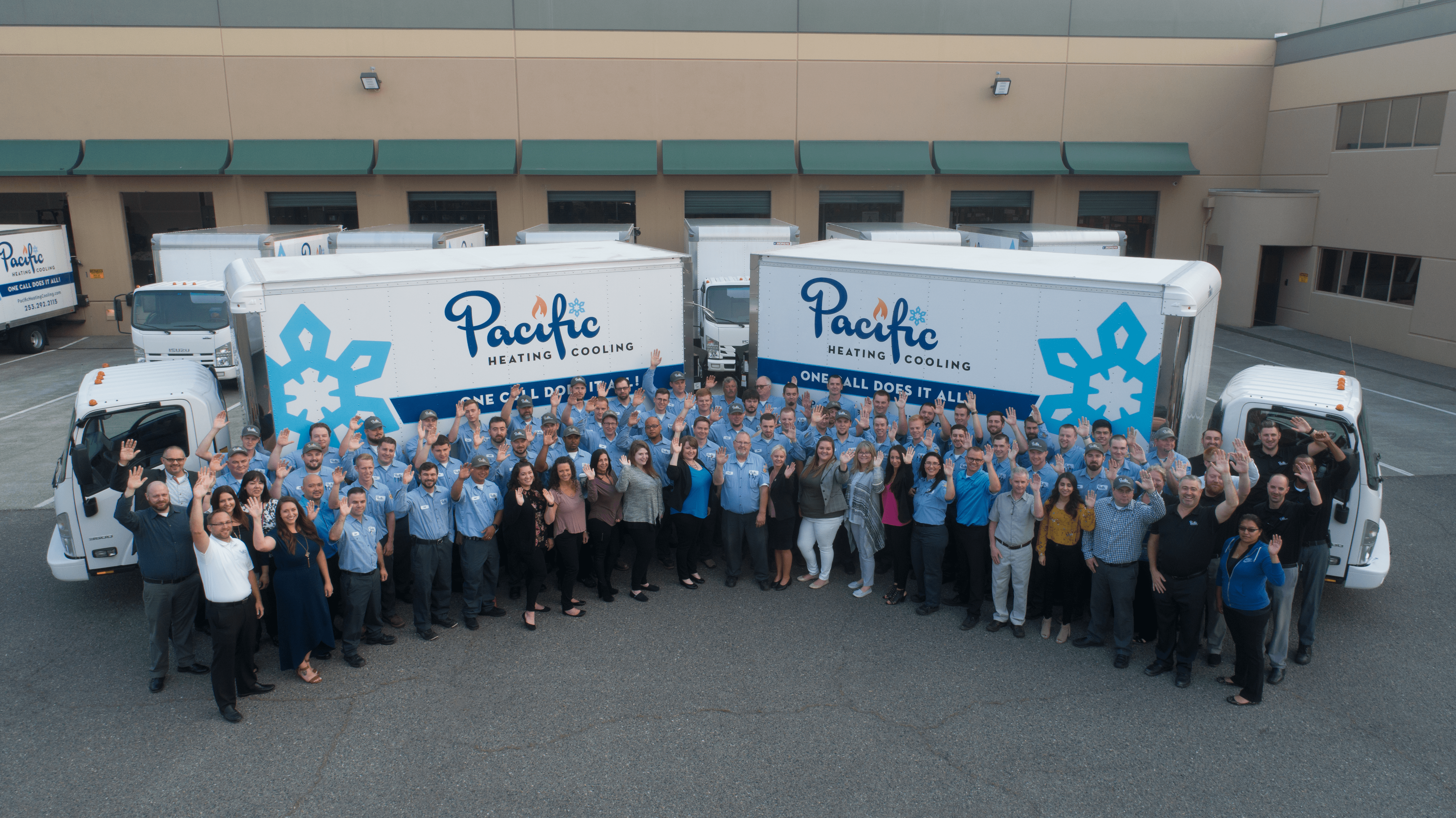 PacificTeamPhoto Pacific Heating & Cooling Team Photo