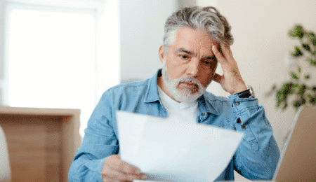 Tacoma homeowner reviewing a high winter energy bill