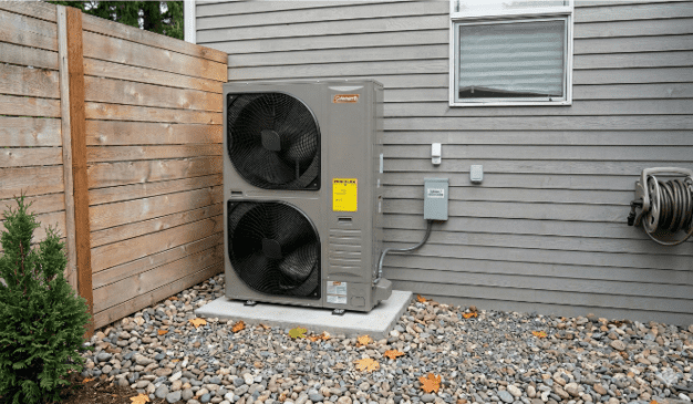 Coleman inverter heat pump installed outside a Gig Harbor home in the 98335 zip code