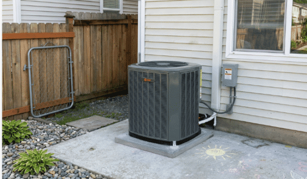 rane furnace and air conditioner installation in Puyallup attic — 98375