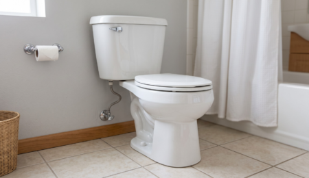 Running toilet in a Western Washington home bathroom