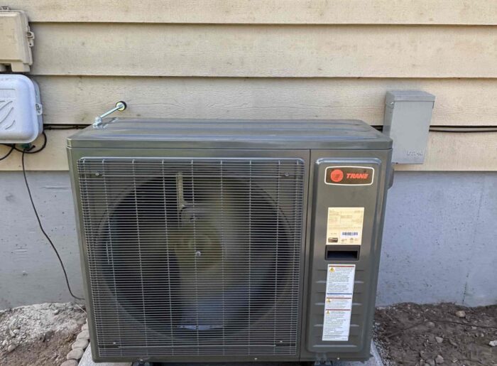 New Trane heat pump and furnace installed for a Tacoma heat pump installation project