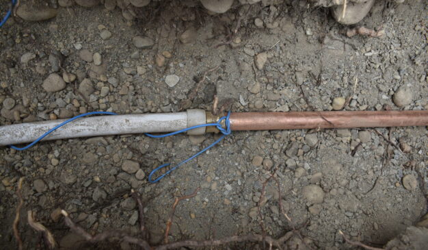 Pipe transition connection during a Tacoma home repiping job