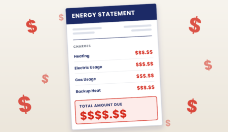 Energy statement with high heating charges, illustrating why a heating bill is so high